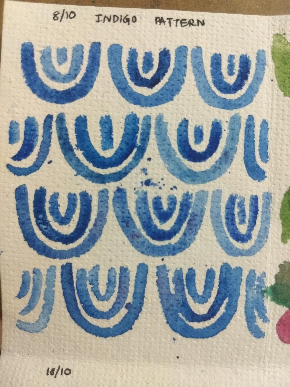 Repetitive watercolor patterns with Umashree - image 2 - student project