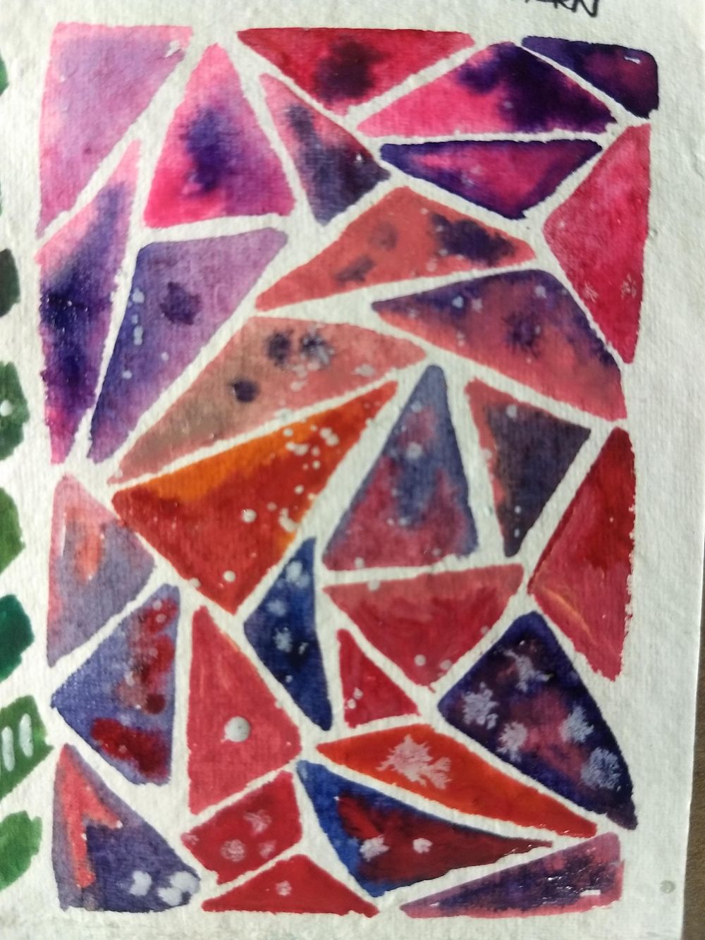 Repetitive watercolor patterns with Umashree - image 7 - student project