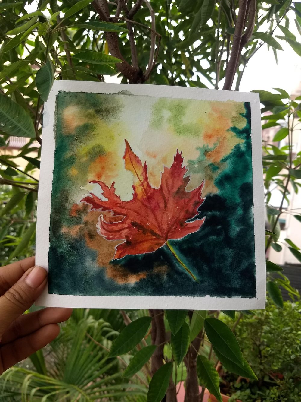 Autumn leaves in Watercolor with Bianca - image 2 - student project