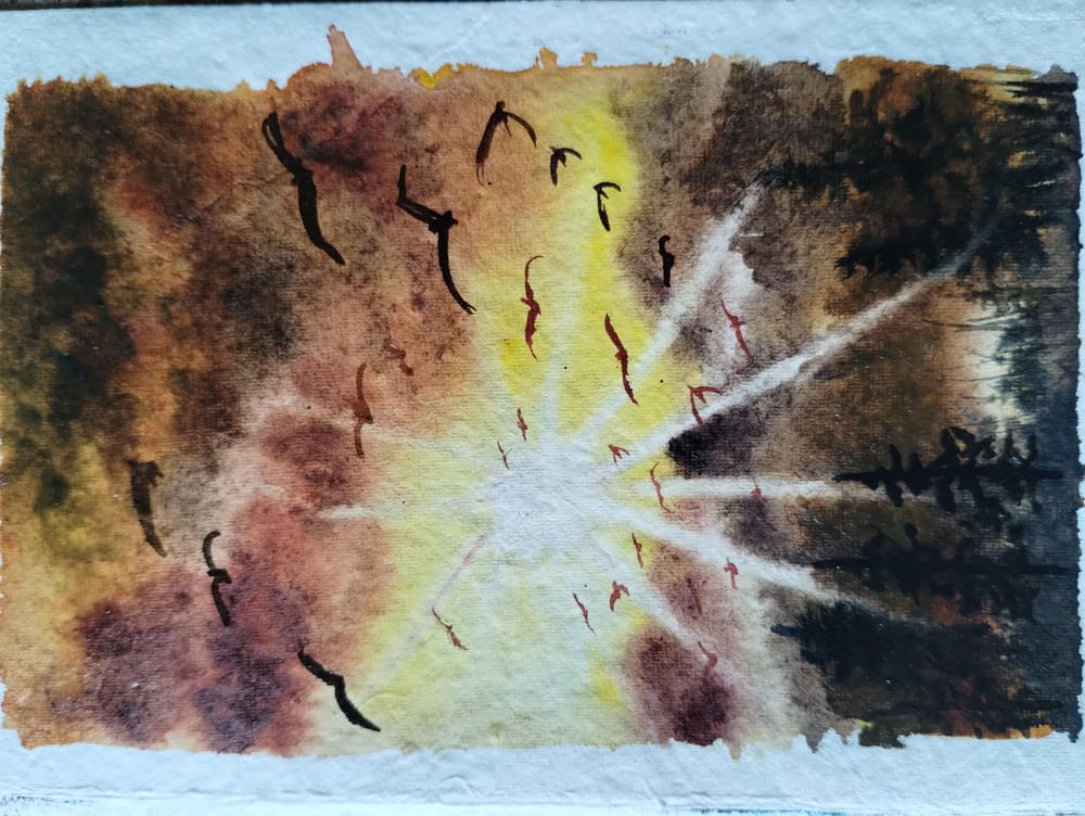 Golden hour landscape with Nilam - image 2 - student project