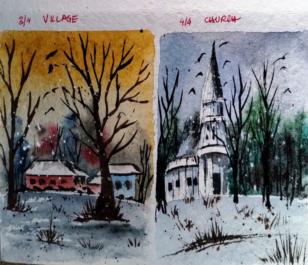 Expressive winter landscape with Shanan - image 1 - student project
