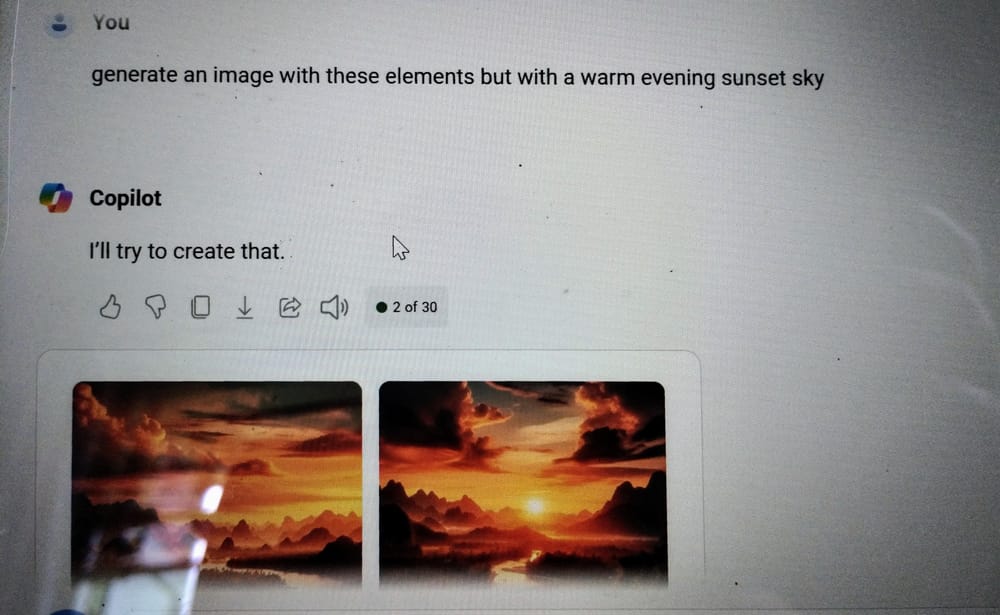 Transforming photos into dreamy watercolor sunrise with Swathi - image 3 - student project