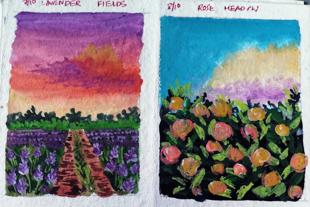 Meadow painting with Umashree - image 2 - student project
