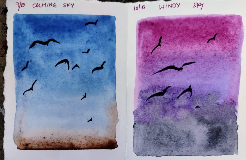 15 days skies and birds with Eswari - image 4 - student project