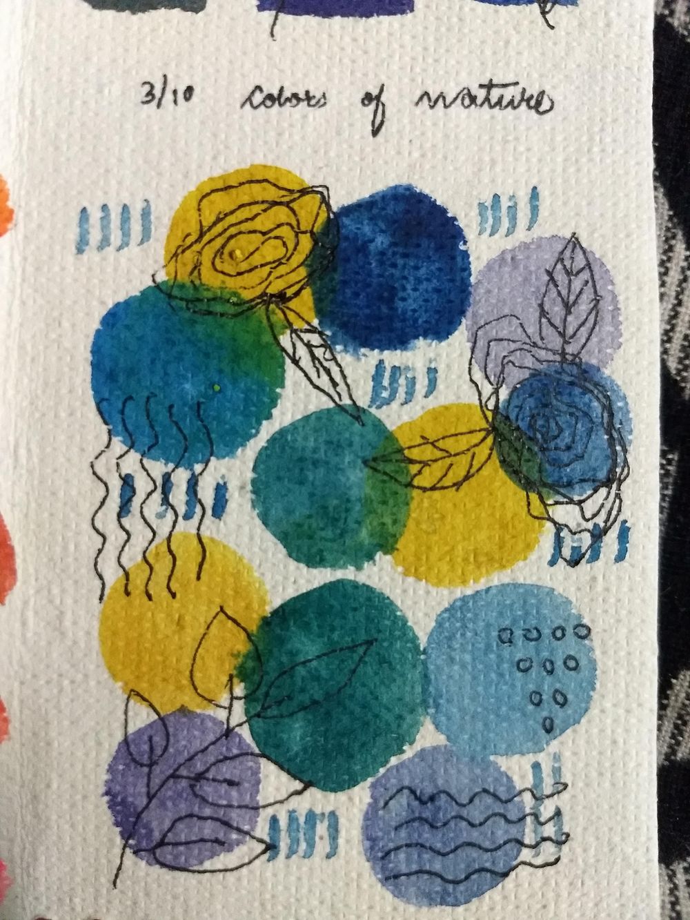 Repetitive watercolor patterns with Umashree - image 10 - student project