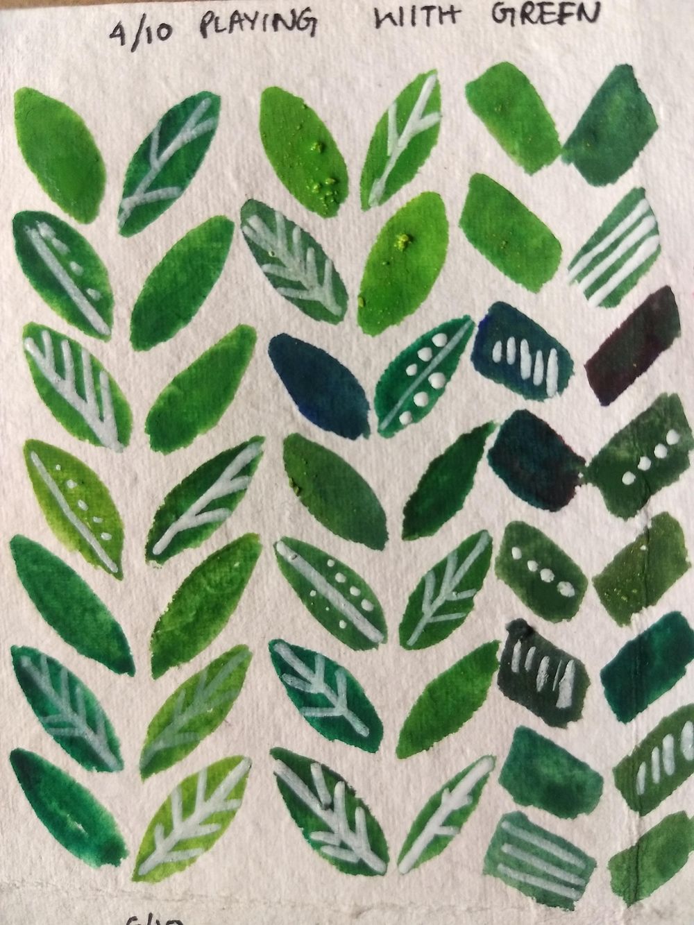 Repetitive watercolor patterns with Umashree - image 8 - student project