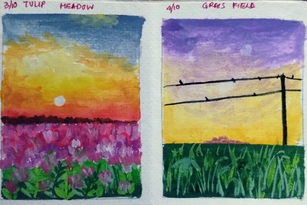 Meadow painting with Umashree - image 4 - student project