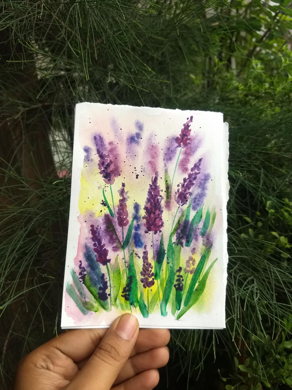 Watercolor meadow - image 2 - student project