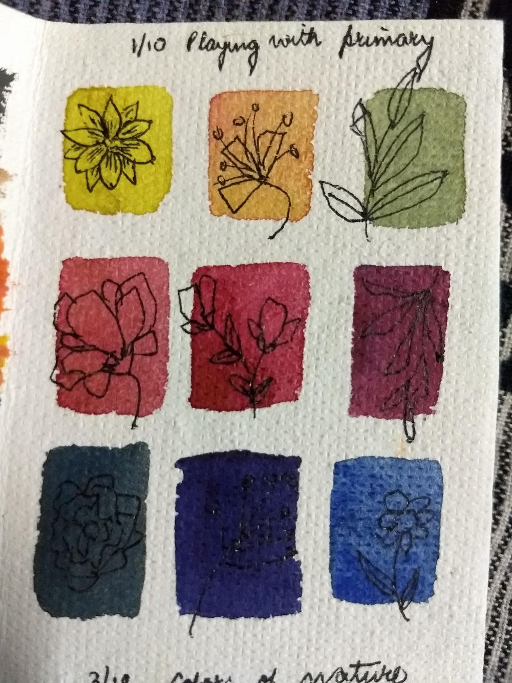 Repetitive watercolor patterns with Umashree - image 9 - student project