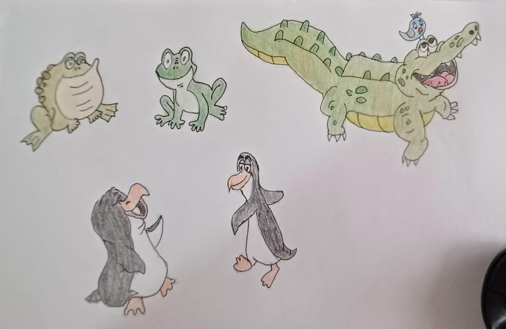 Drawing of marine animals - image 3 - student project