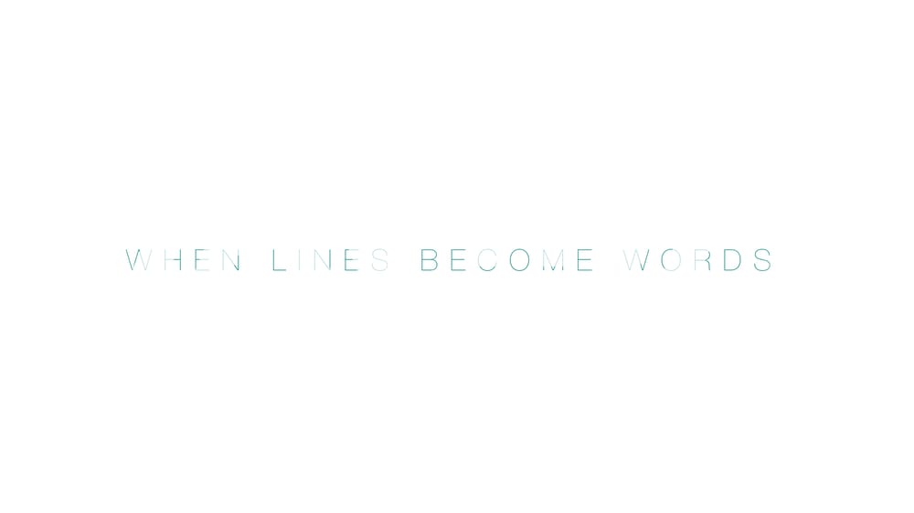 When Words Become Lines - image 1 - student project
