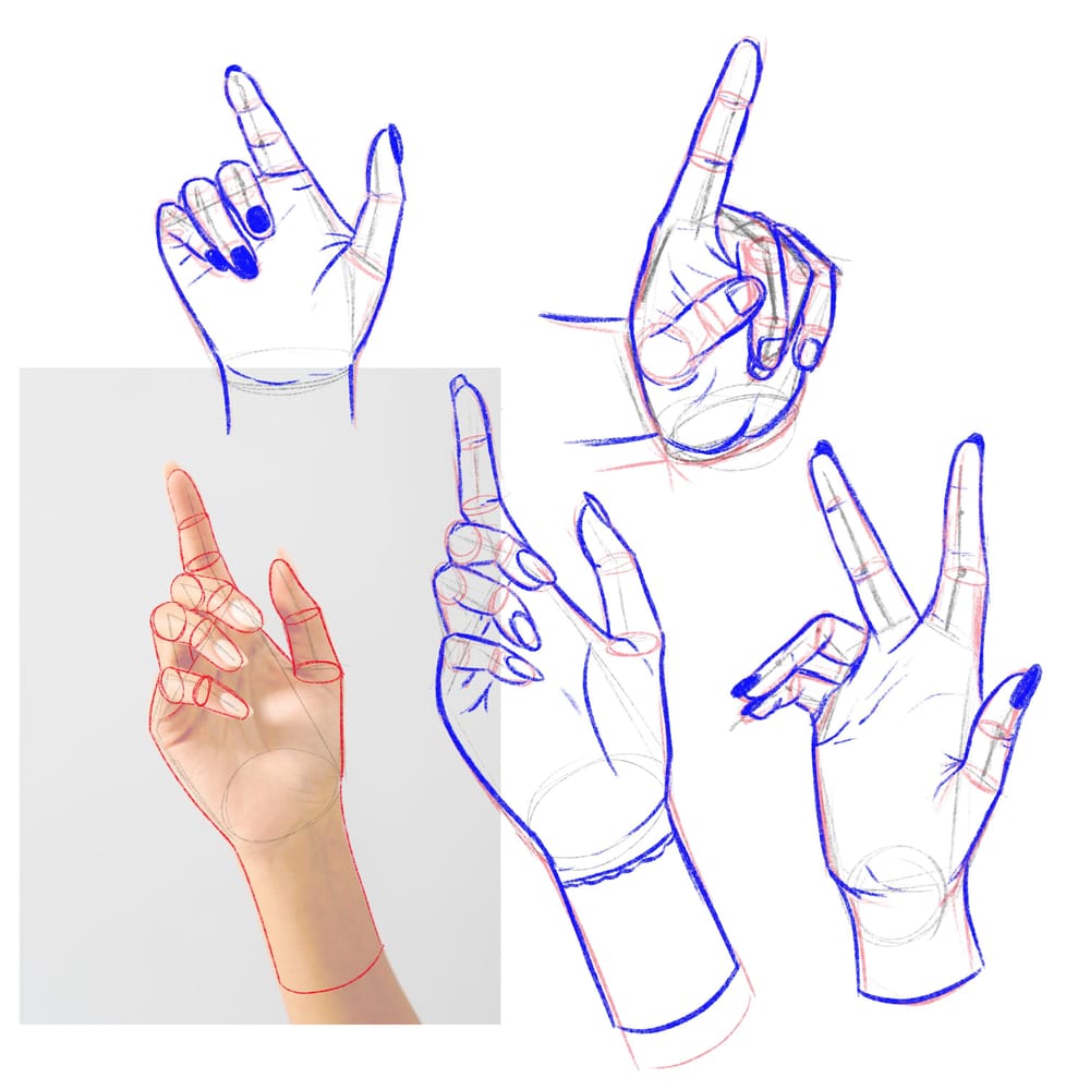 Practicing Stylized Hands - image 1 - student project