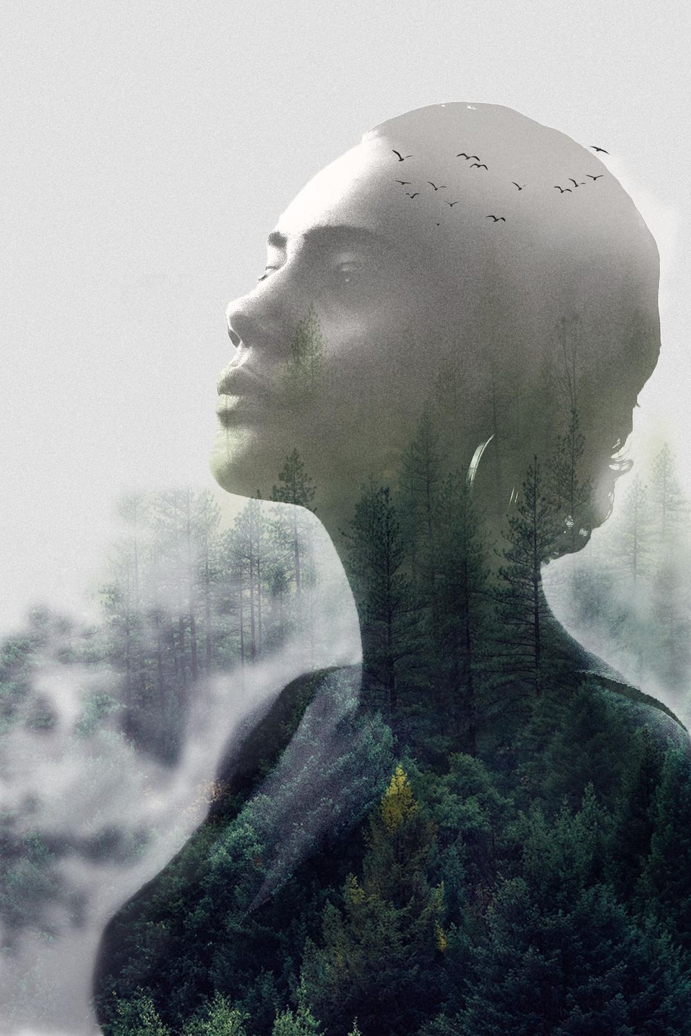 Woman Double Exposure - image 1 - student project
