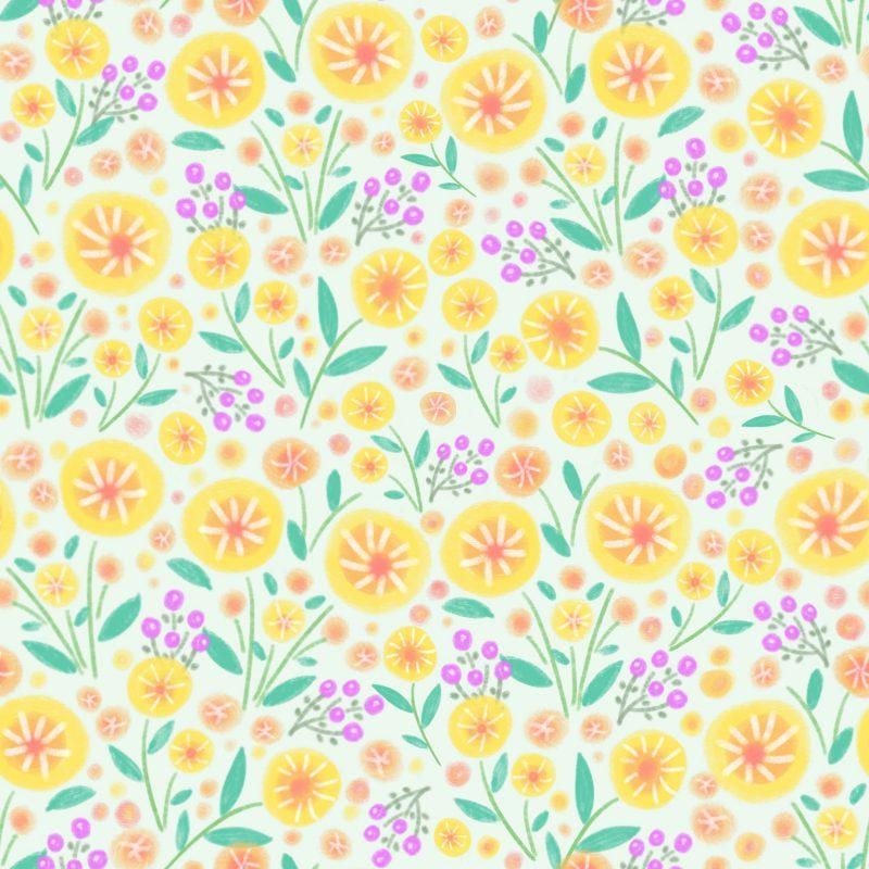 My first iPad pattern - Spring Hill - image 1 - student project