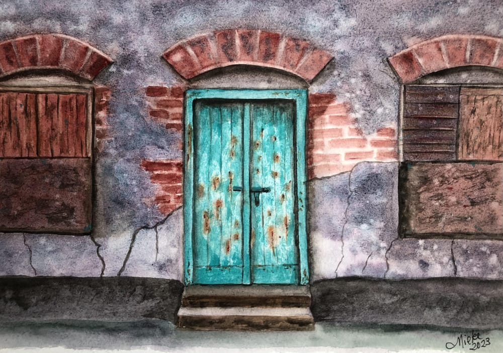 Granulating watercolour technique - image 1 - student project