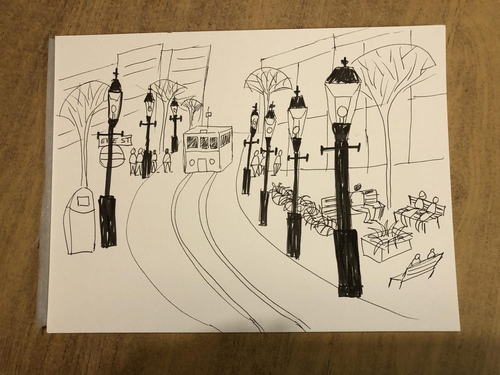 Sketching cars, trees and furnishings - image 6 - student project
