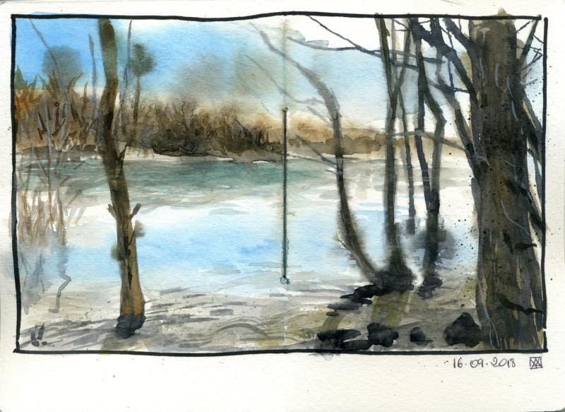 Mes essais - loose watercolour sketching - image 5 - student project