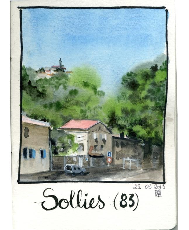 Mes essais - loose watercolour sketching - image 1 - student project