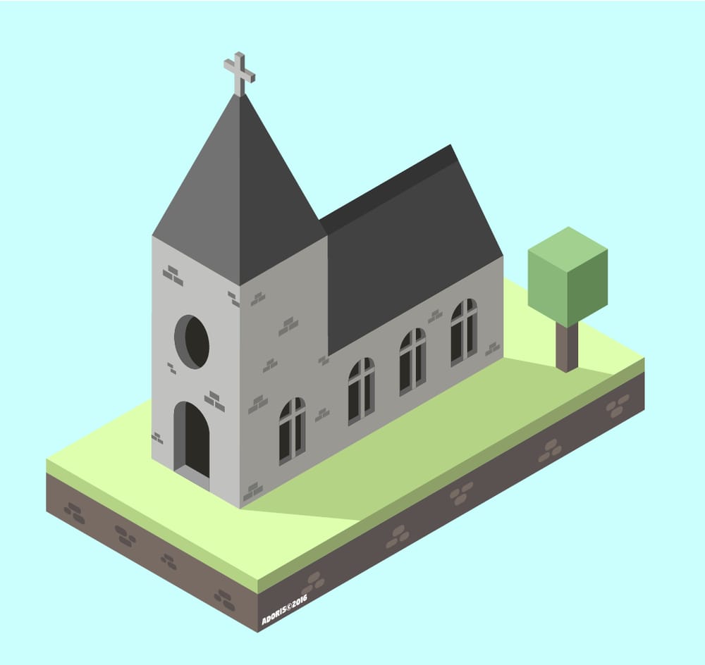 Isometric Church Project - image 2 - student project