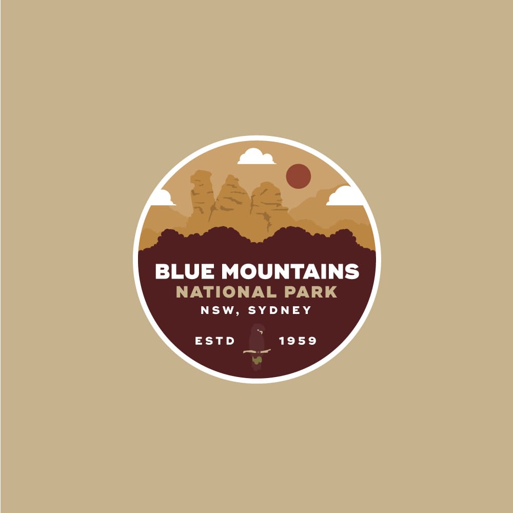 Blue Mountains National Park Badge - image 3 - student project