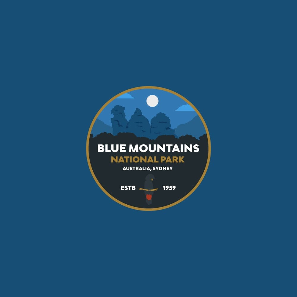 Blue Mountains National Park Badge - image 2 - student project