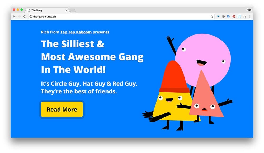 The Gang's Awesome Website! - image 1 - student project