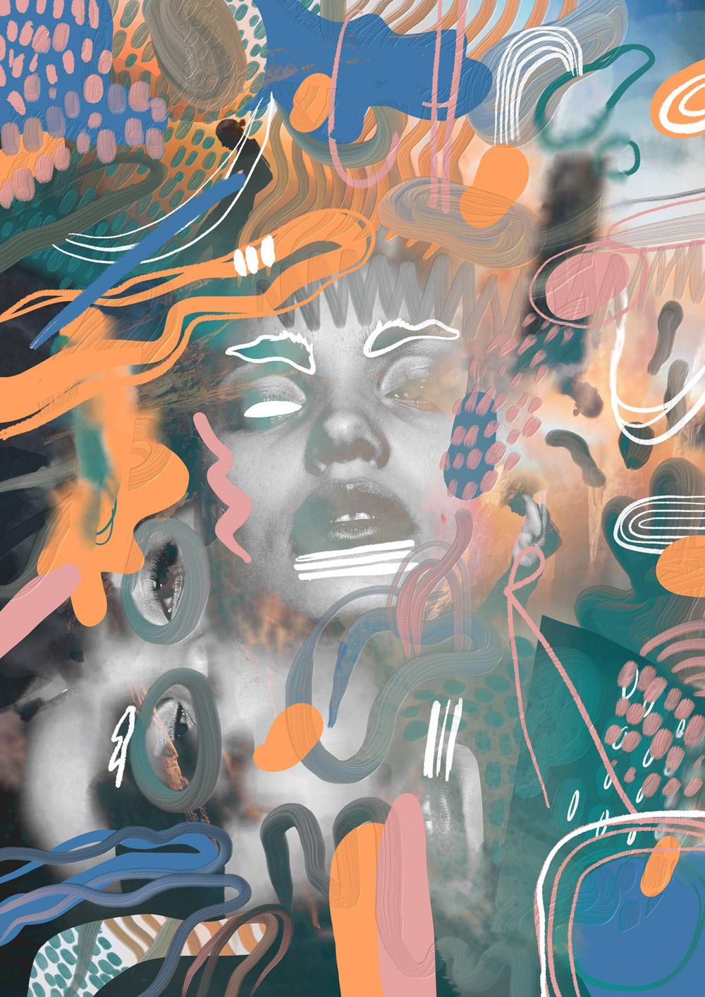 A Few Abstract Pieces Made in Fresco - image 4 - student project