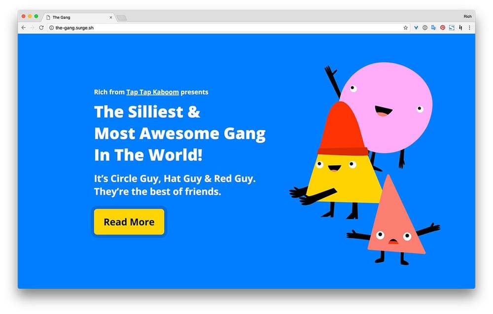 The Gang's Awesome Website! - image 3 - student project