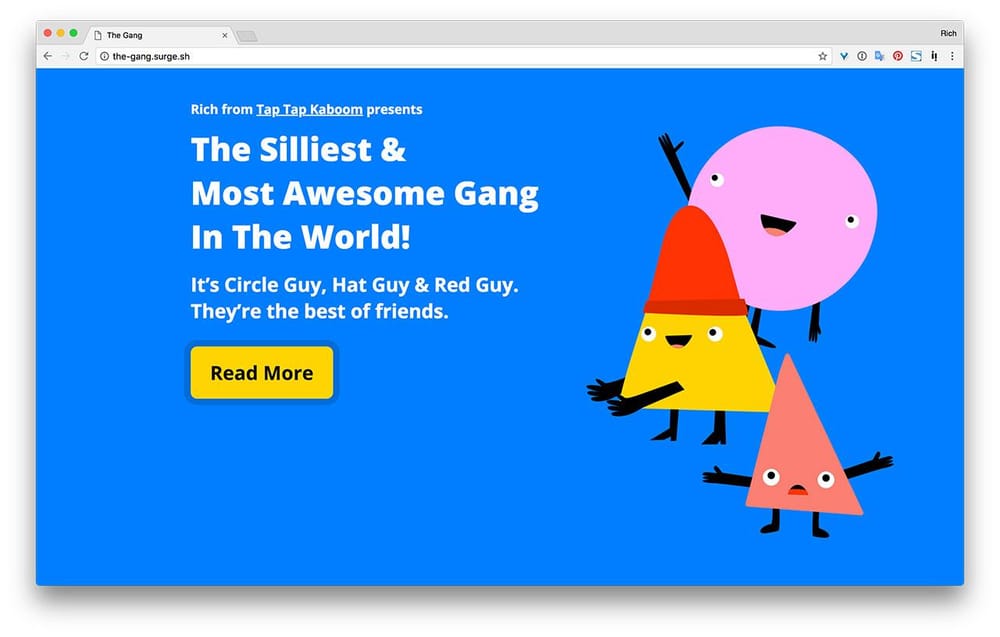The Gang's Awesome Website! - image 2 - student project