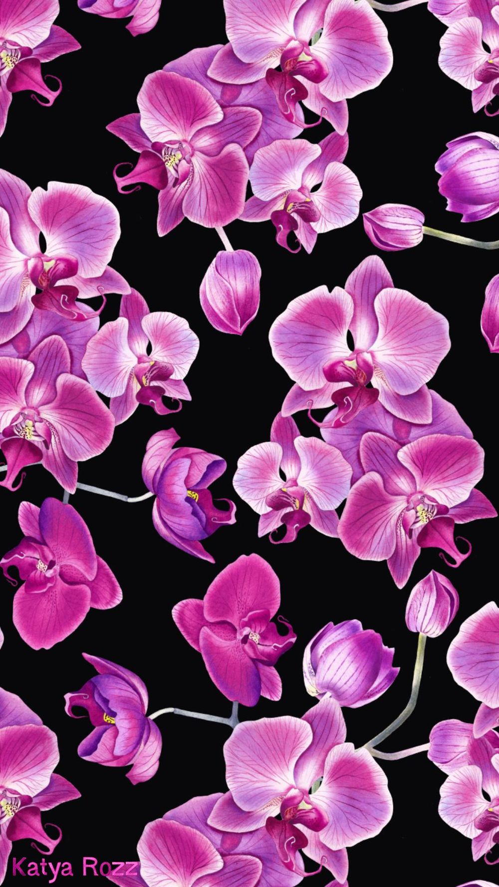 Watercolor Orchids - image 3 - student project