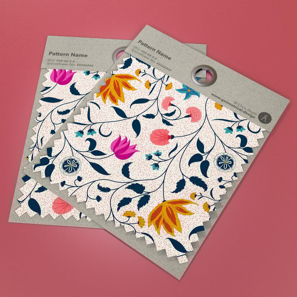 Indian Floral and Geometric Pattern - image 1 - student project