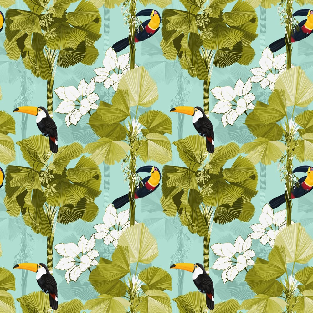 Tropical Pattern With Palm Trees - image 1 - student project