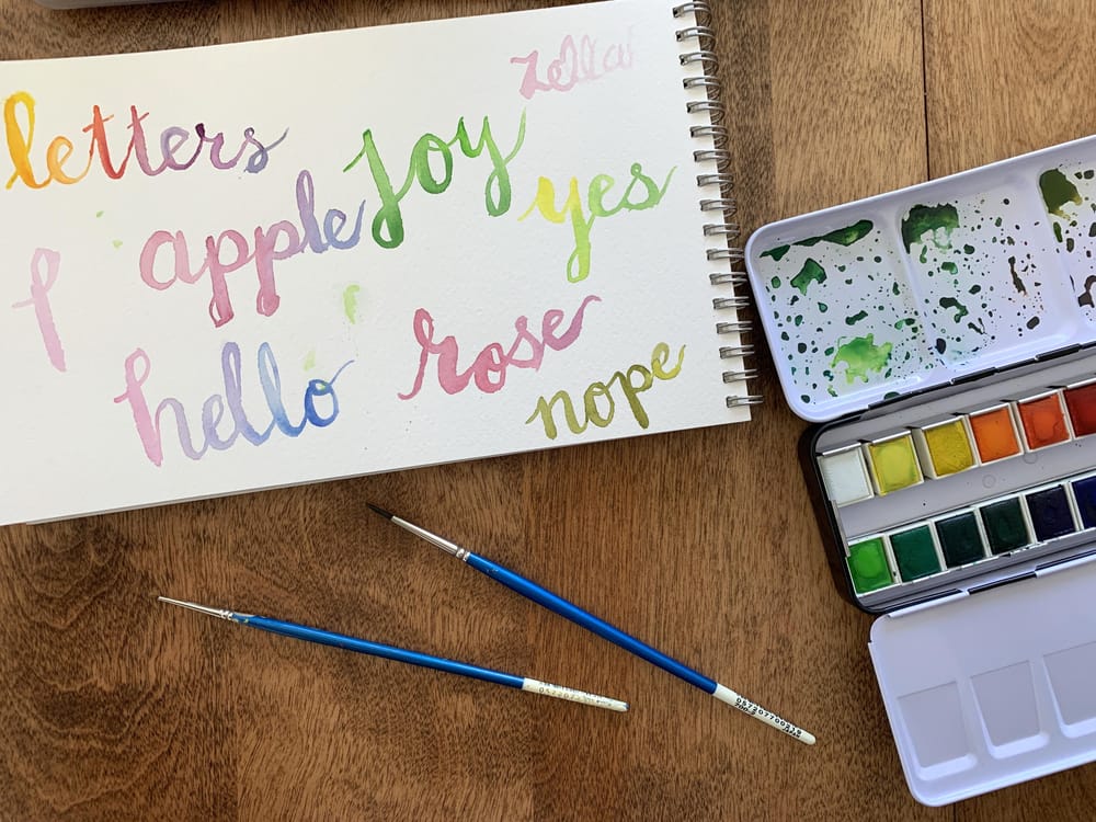 Watercolor Lettering - image 2 - student project