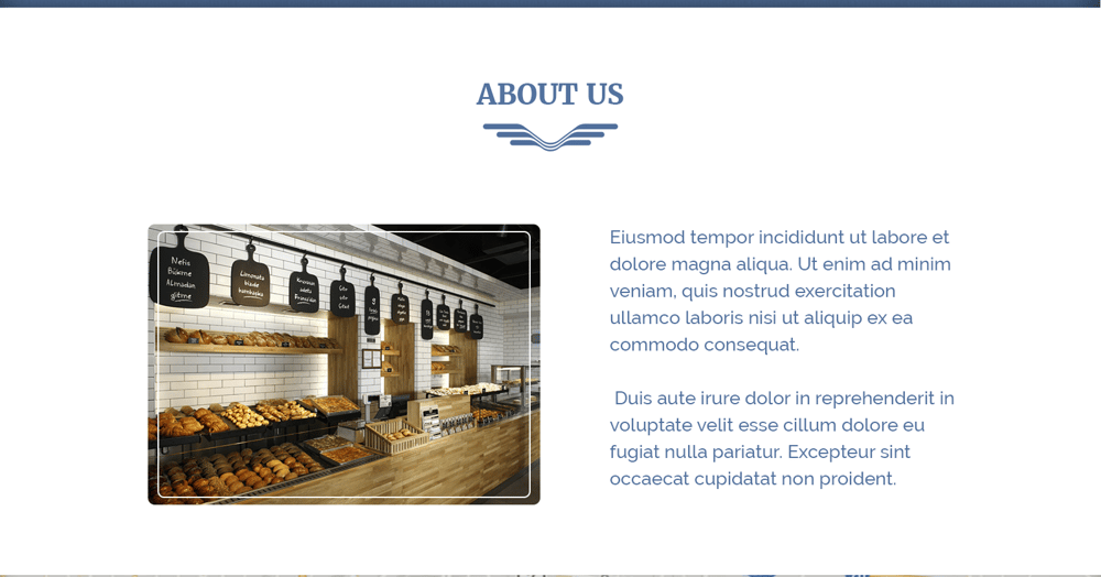 Everyday Bakery - Single Page Website (Photoshop) - image 5 - student project