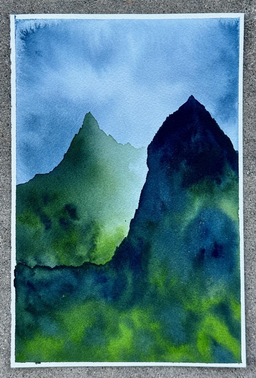 Moody Watercolor Landscapes - image 1 - student project