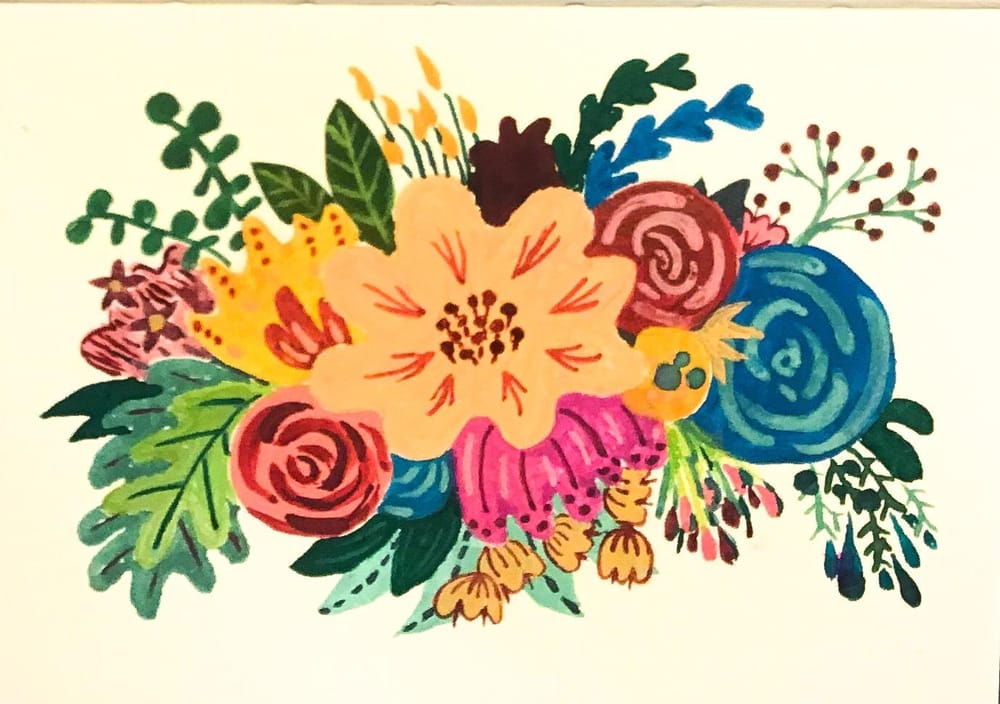 Different approaches of flowers I've tried - image 3 - student project