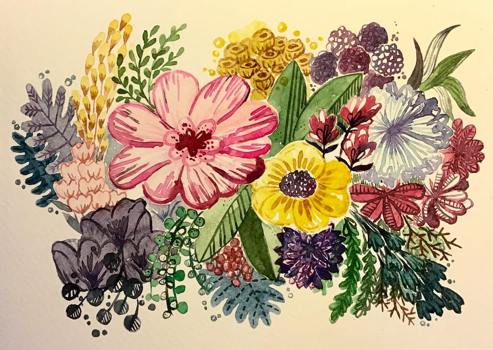 Different approaches of flowers I've tried - image 5 - student project