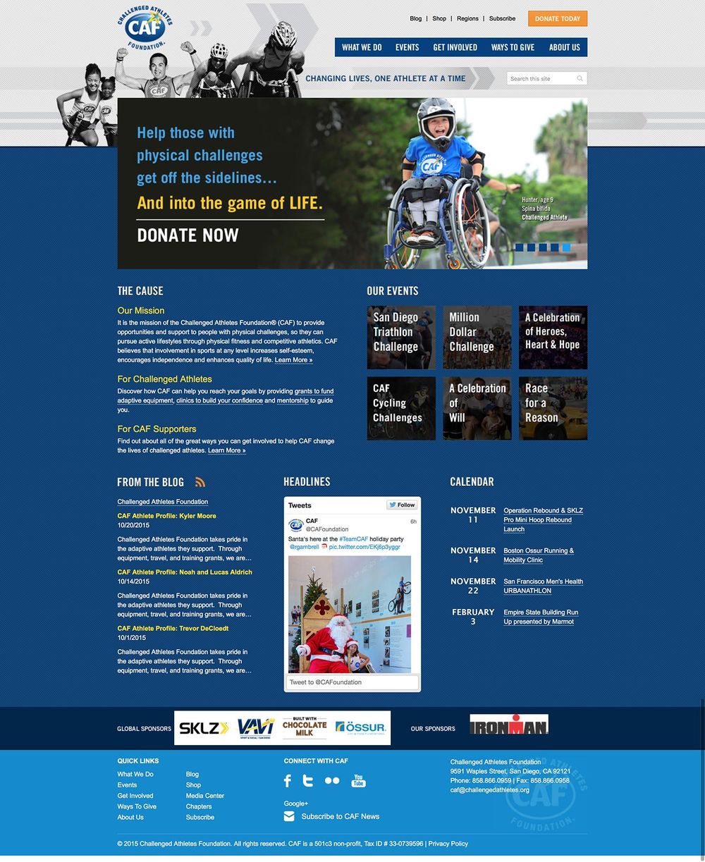 Challenged Athletes Foundation - image 1 - student project