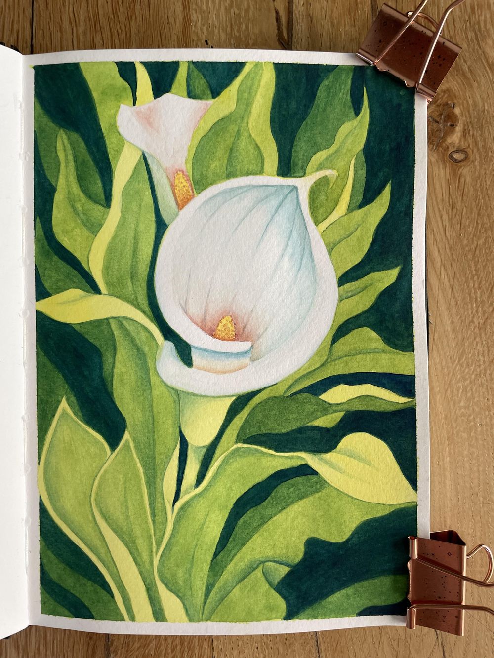 Lily #3 - negative painting background - image 1 - student project