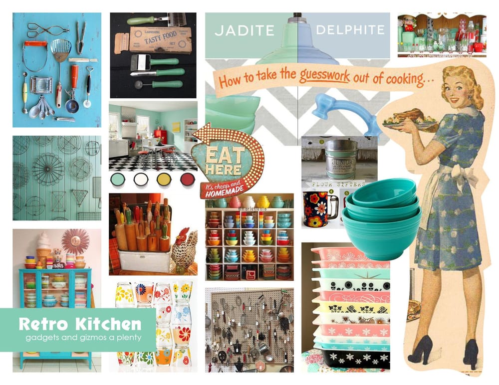 Mood Board - Retro Kitchen - image 1 - student project