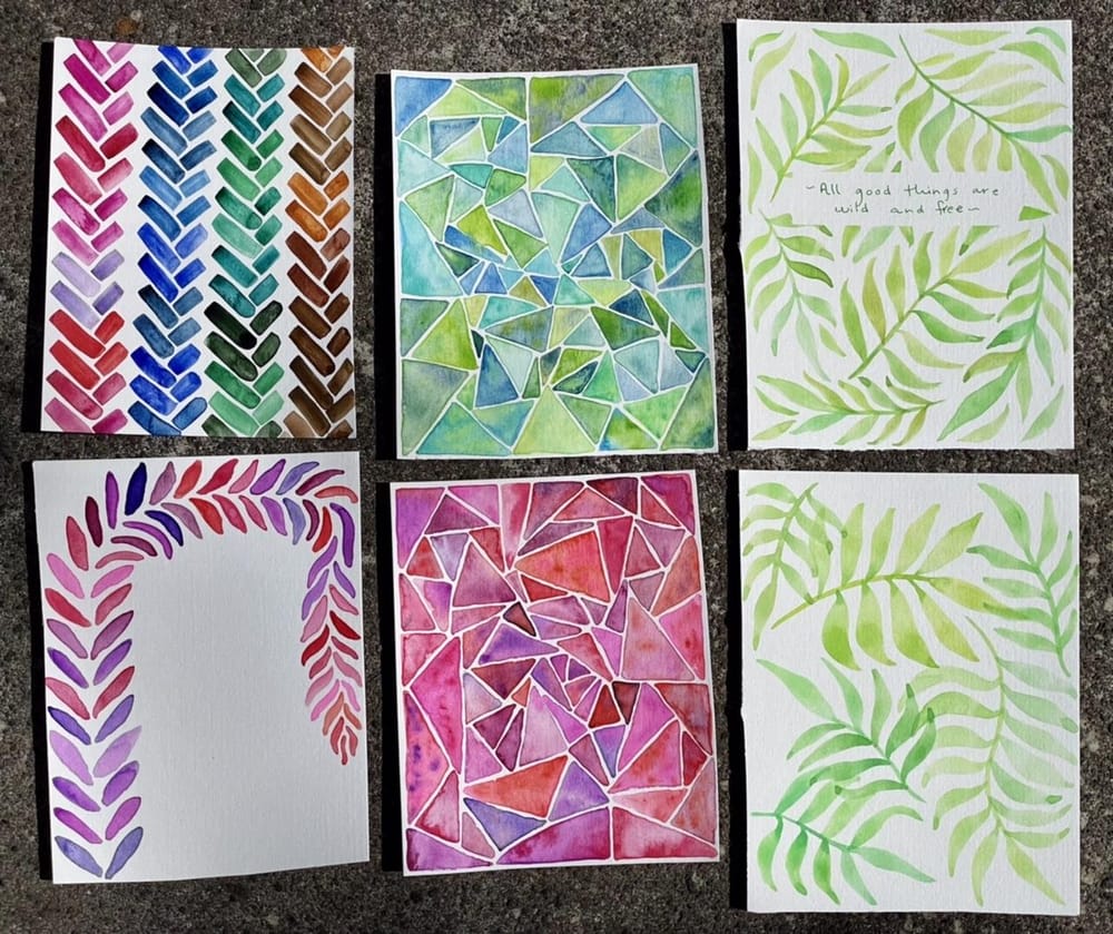 Watercolor Patterns - 10 day journey - image 1 - student project