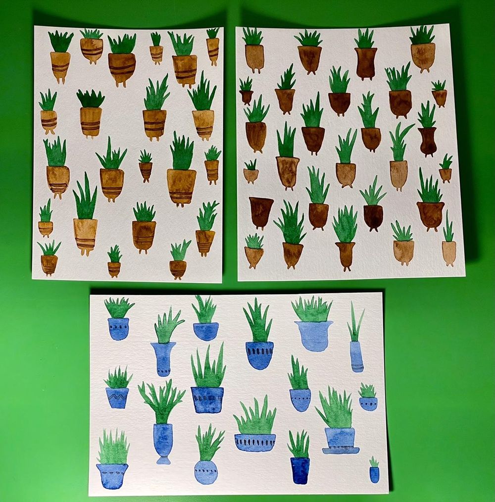 Watercolor Patterns - 10 day journey - image 3 - student project