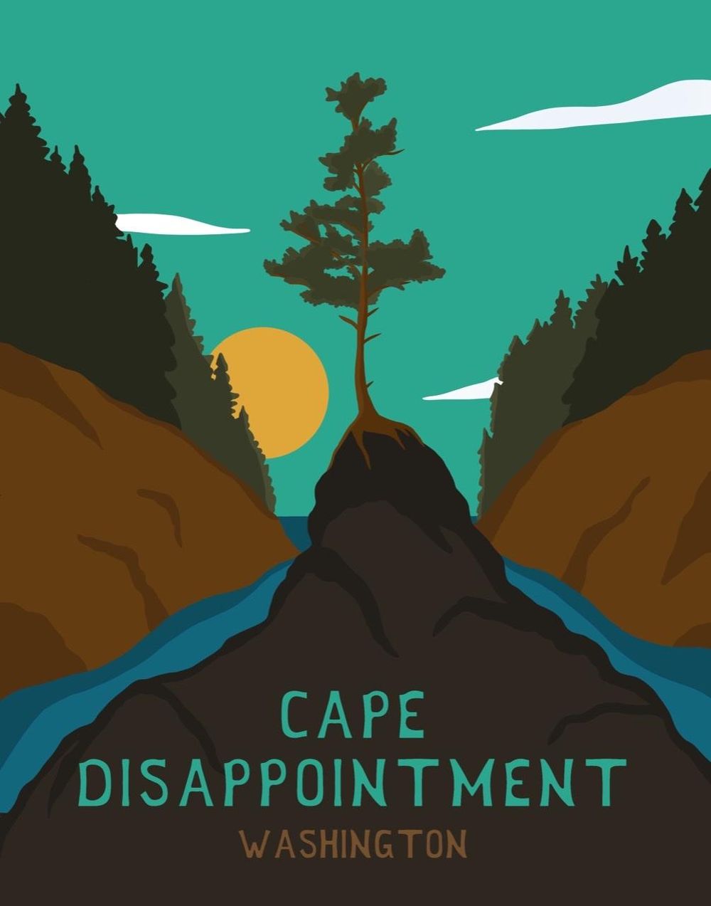 Vintage inspired travel poster - image 2 - student project