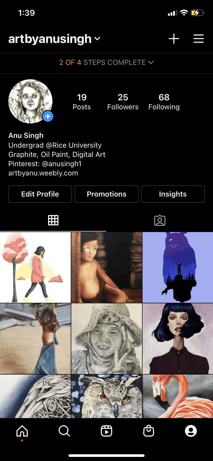 Instagram Progress - image 1 - student project