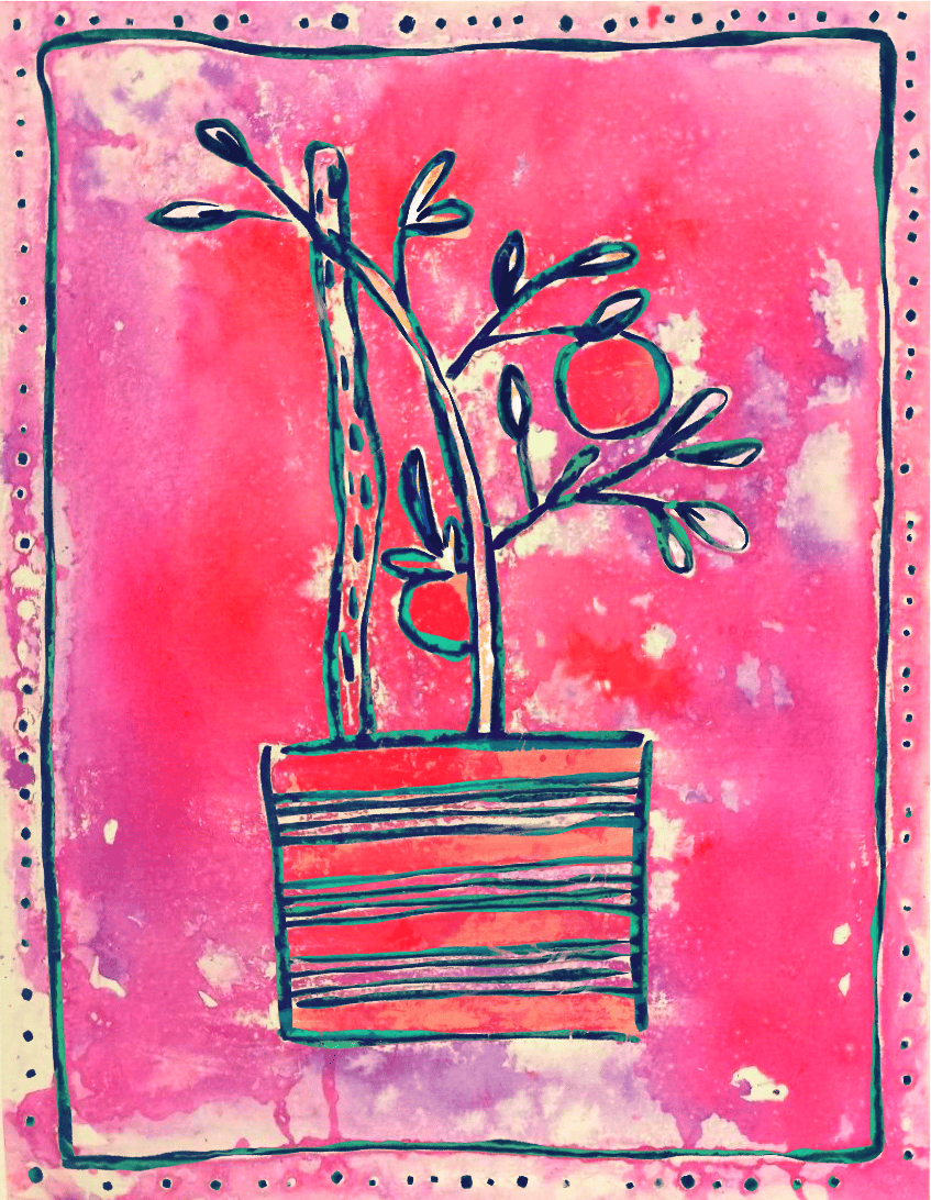 Ink inspired plant - image 1 - student project