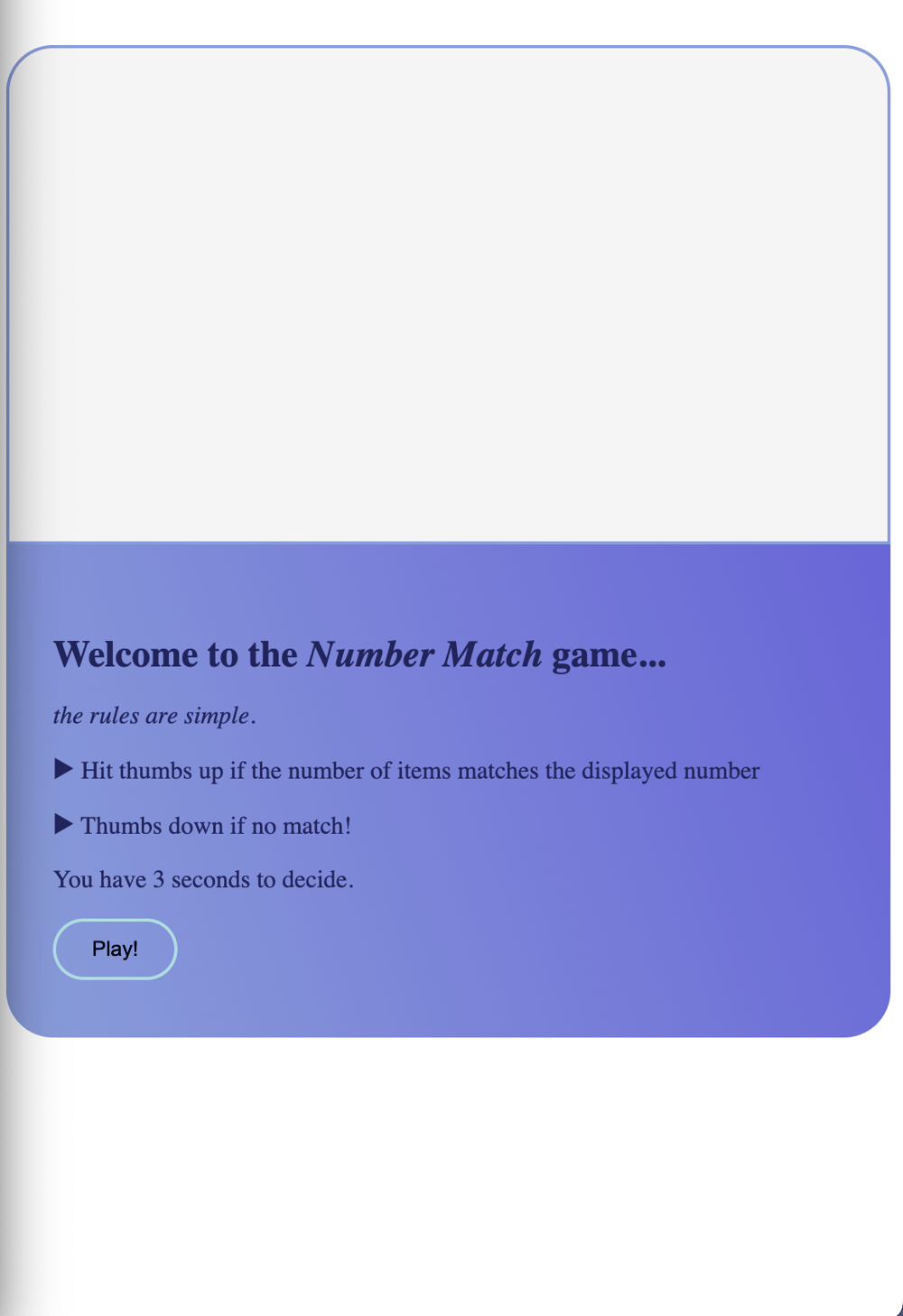 Number match game - image 1 - student project