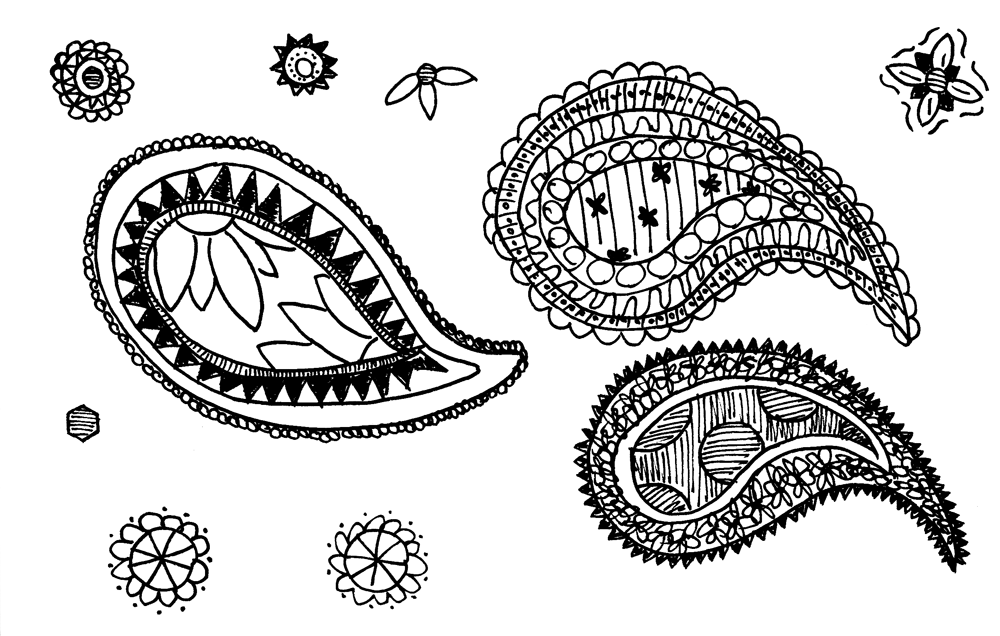 Paisley Pattern using Illustrator and Photoshop - image 1 - student project