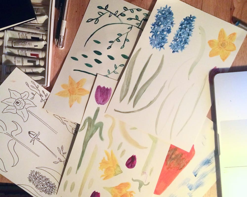 Separate/Together gouache exercise - image 2 - student project