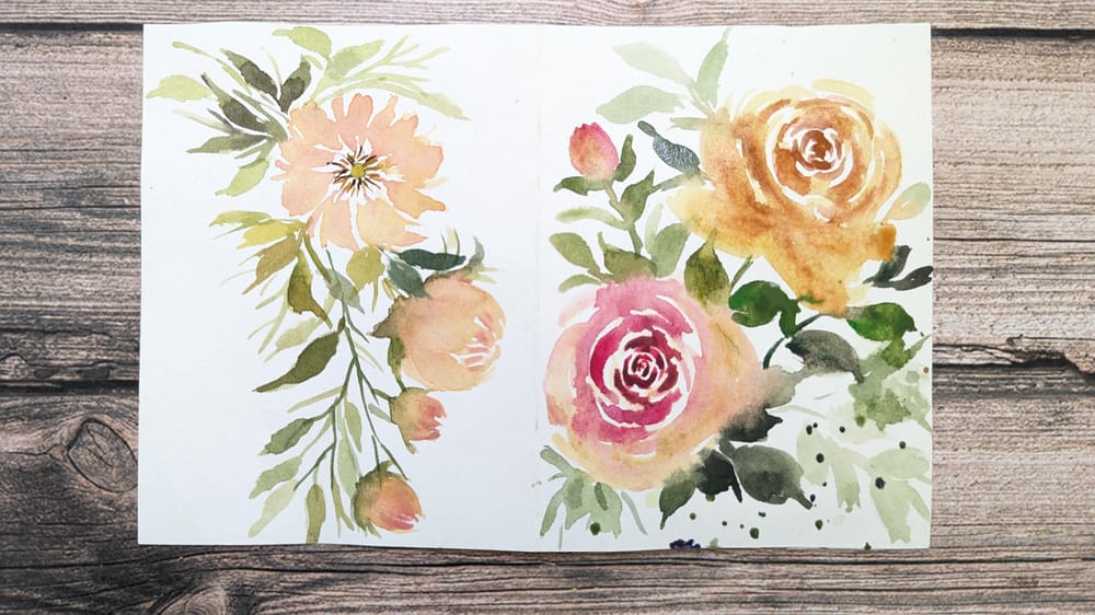 Learn How To Paint Loose & Expressive Watercolor Florals : Roses & Peonies - image 1 - student project