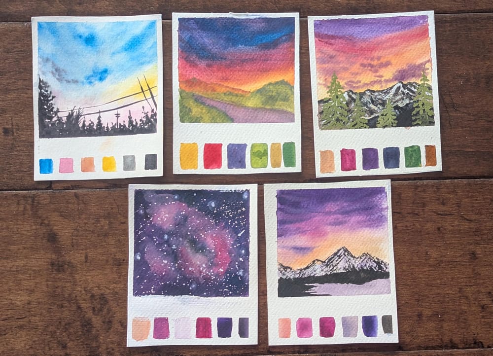 15 Day Watercolor Challenge - Turn blank pages into Vibrant Art Masterpieces - image 2 - student project